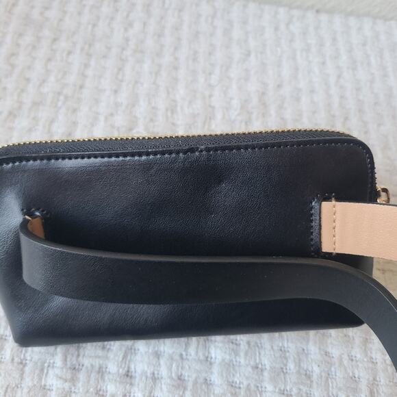Kate Spade New York Black Genuine Leather Belt Bag NWT Size Small Medium - Picture 9 of 12